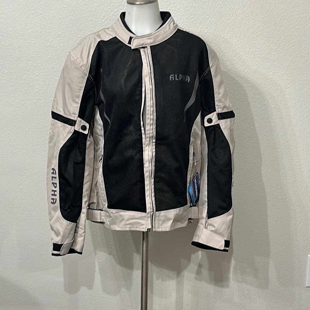 NWT Alpha gear jacket  Black and Cream Jacket
